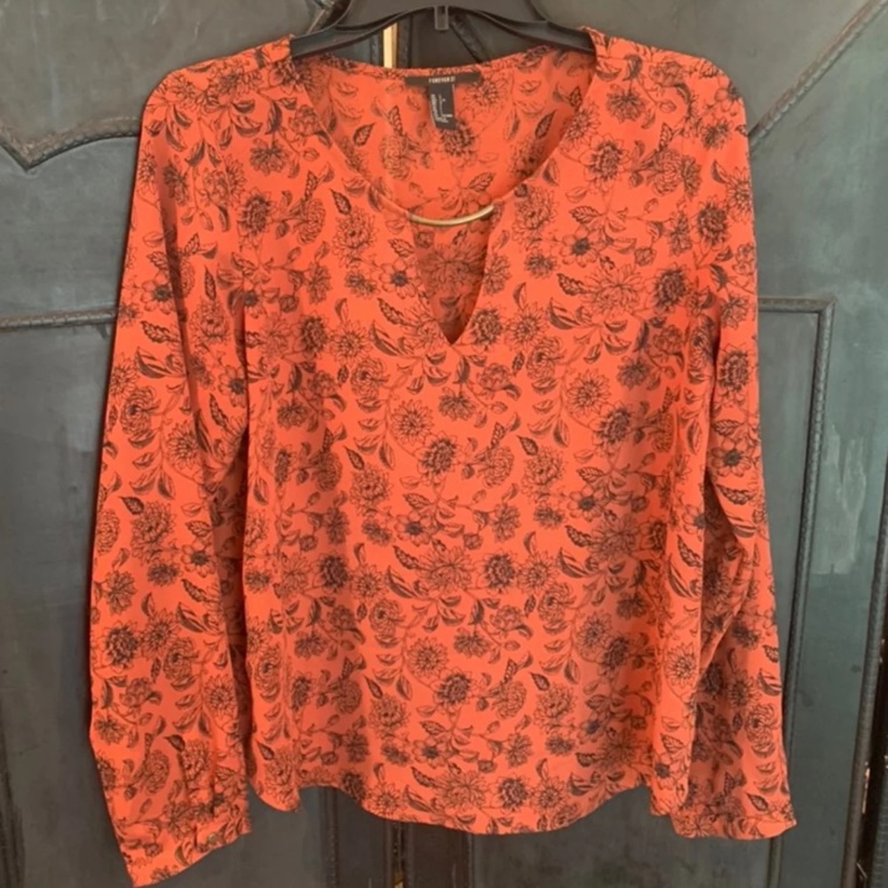 Autumn Floral Blouse